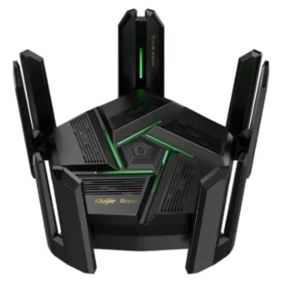 ROUTER WIRELESS GAMING BE7200 RUIJIE REYEE RG-EW7200BE PRO WIFI 7 DUAL BAND 5×2.5GIGABIT WAN/LAN + 4×GIGABIT LAN USB 3.0 NUEVE ANTENAS MESH MLO CLOUD