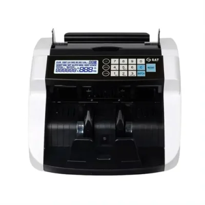 CONTADORA DE BILLETES SAT SAT-BC2150 CON PANTALLA LCD SENSOR UV MG IR