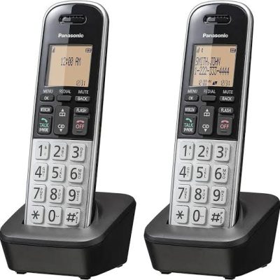 TELEFONO INALAMBRICO PANASONIC KX-TGB812S DECT 6.0 C-ID 1.9 GHz 2X1 SILVER
