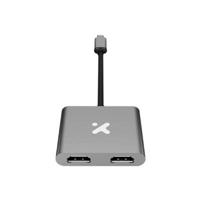 ADAPTADOR HUB XTECH XTC-548 2 EN 1 2XHDMI, USB-C