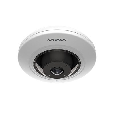 CAMARA IP DE VIGILANCIA HD TIPO FISHEYE HIKVISION DS-2CD3956G2-ISU 5MP 1.05mm H.265+ DIA Y NOCHE ACUSENSE AI PoE MICRO SD HEOP RS-485