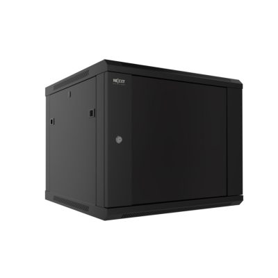 GABINETE RACK CERRADO NEXXT NPC-F18U64B AW222NXT36 DE PARED CON PUERTA DE VIDRIO 18UR (60x45x90.5cm)