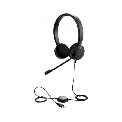 HEADSET JABRA 4999-823-309 EVOLVE 20 MS USB-A NEGRO CON CONTROL DE VOLUMEN