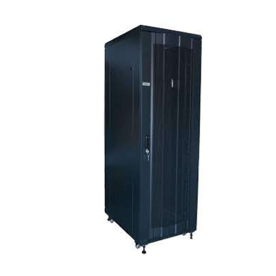 GABINETE RACK DE PISO POWEST NGBP-6034 CON PUERTA MALLADA 34UR (60x60x171cm)