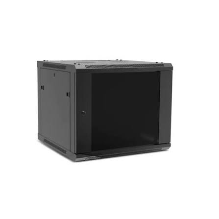 GABINETE RACK CERRADO NEXXT NPC-F12U66B AW222NXT40 DE PARED CON PUERTA DE VIDRIO 12UR (60x60x63.5cm)