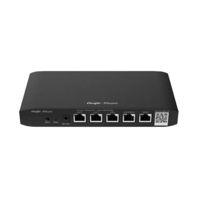 ROUTER VPN CLOUD RUIJIE REYEE RG-EG105G V2 BALANCEADOR DE CARGA BANDA ANCHA DE 5 PUERTOS GIGABIT CON 2 PUERTOS WAN