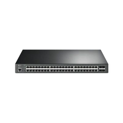 SWITCH TP-LINK OMADA TL-SG3452XP ADMINISTRABLE L3 DE 48 PUERTOS GIGABIT POE+ 500W + 4 PUERTOS 10GIGABIT SFP+ RACKEABLE