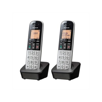 TELEFONO INALAMBRICO PANASONIC KX-TGB812S DECT 6.0 C-ID 1.9 GHz 2X1 SILVER