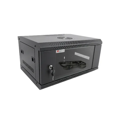 GABINETE RACK CERRADO XTRING XT-W1-5404 COMPACTO DE PARED PUERTA VIDRIO 4UR (54x40x28cm)